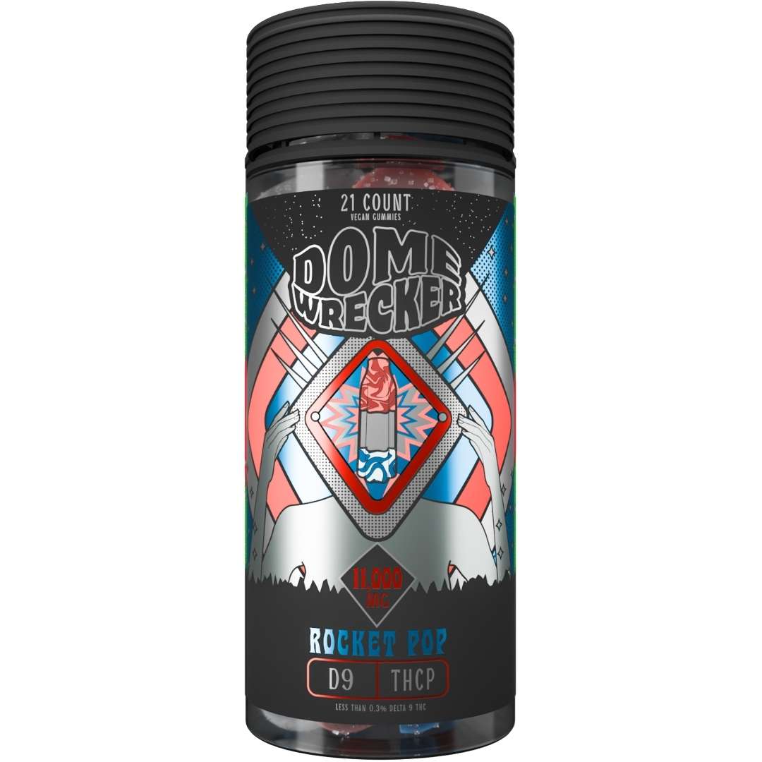 DomeWrecker Delta-9 THCP Vegan Gummies 11000mg 21pc | 7 Strains