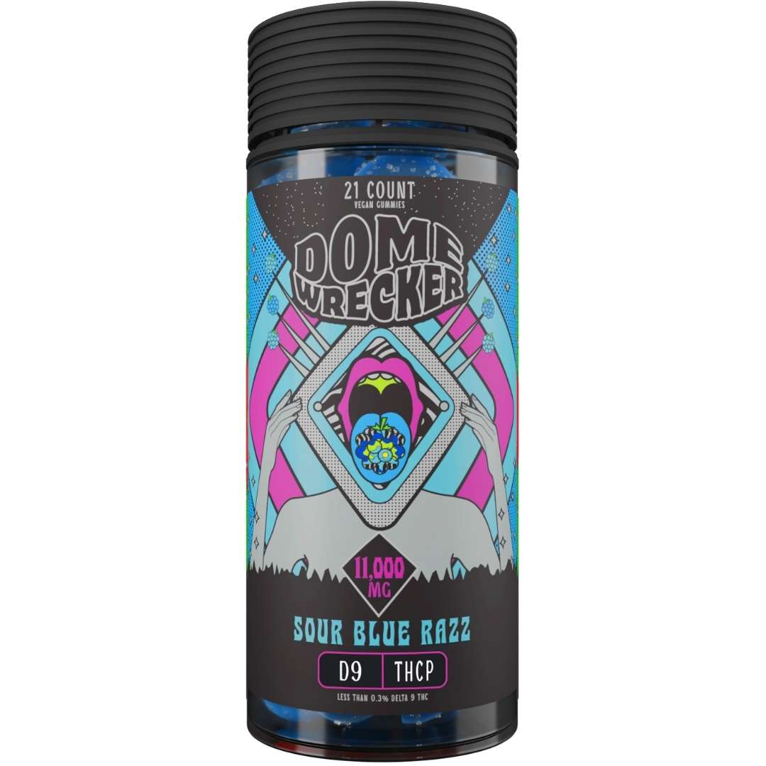 DomeWrecker Delta-9 THCP Vegan Gummies 11000mg 21pc | 7 Strains