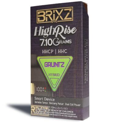 brixz nyc high rise hhc hhcp disposable 7.1g gruntz