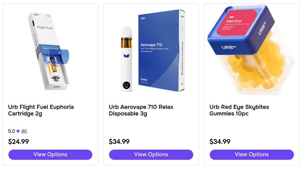 Different Urb products for sale