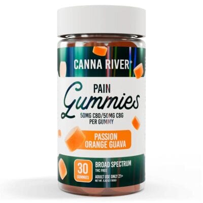 Passion Orange Guava - Canna River Broad Spectrum CBD Pain Gummies 3000mg 30pc