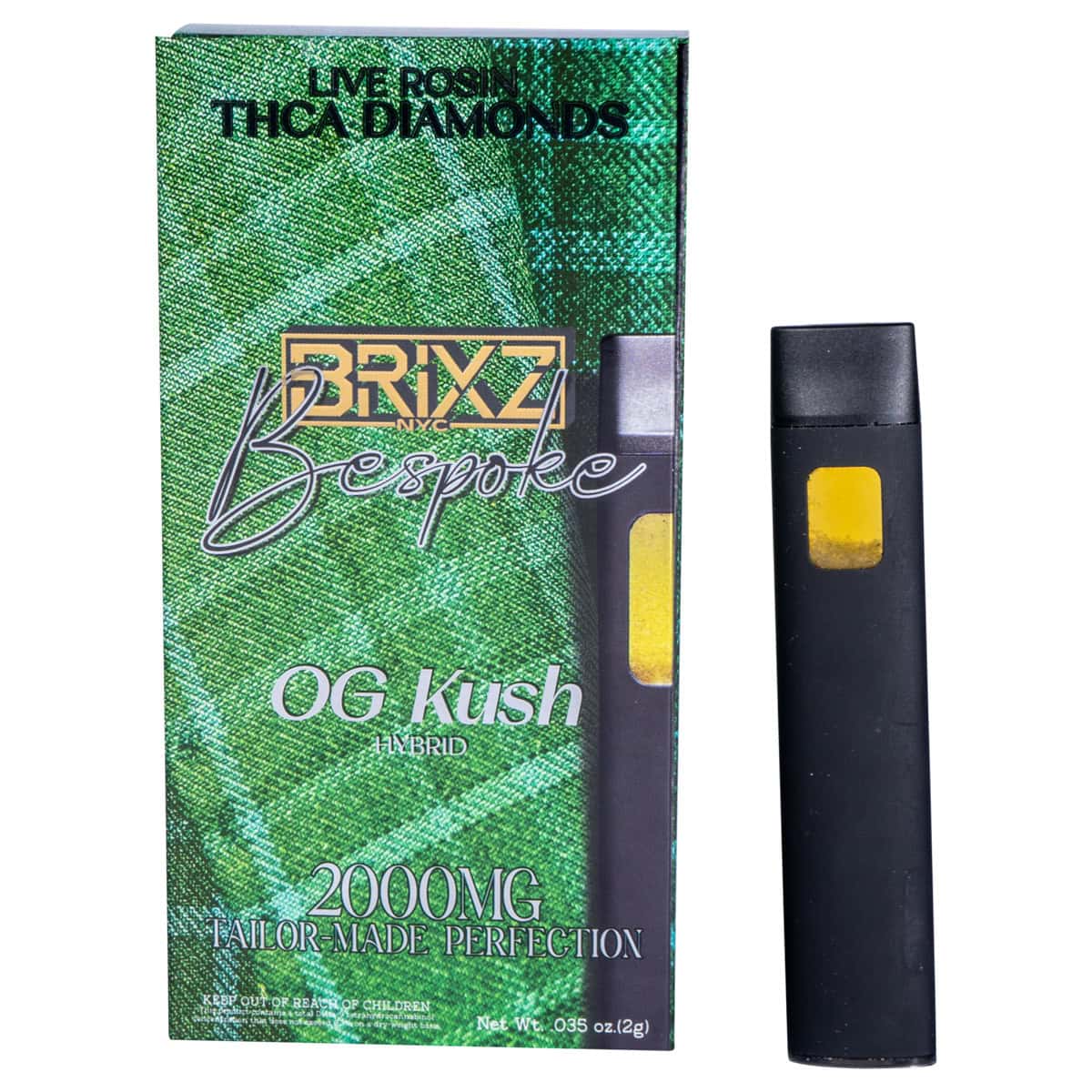 BRIXZ Bespoke THCA Disposable 2g | 3 Strains