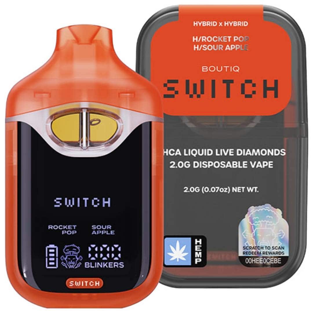 Boutiq Switch V4 THCa Liquid Diamond Disposable 2g