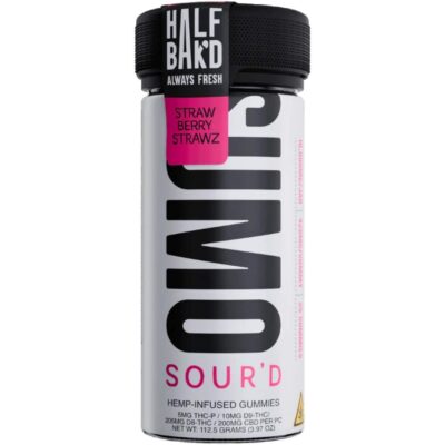 Half Bak'd Sumo Sour'd Gummies 10000mg 25pc - Strawberry Strawz