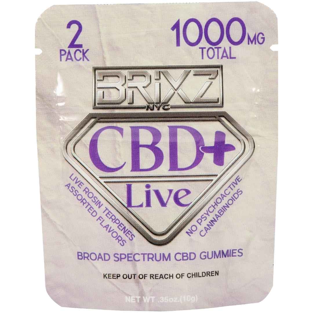 BRIXZ CBD+ LIVE Gummy 500mg 2pk | alt super store