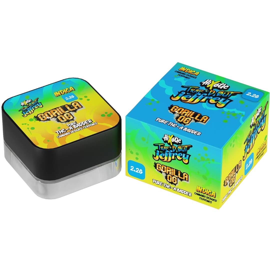 HiXotic Trap'd Out Jeffrey Pure THCa Dabs 2.2g | alt super store