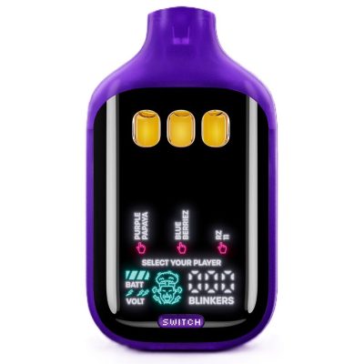 Boutiq Switch V5 THCa Liquid Diamond Disposable 2g - Purple Papaya (I) - Blue Berriez (I) - RZ-11 (I)