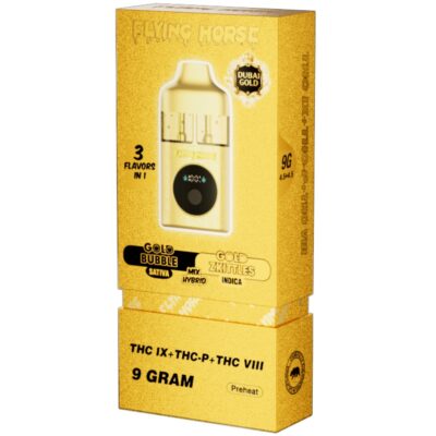 Flying Horse Dubai Gold Edition Disposable 9g - Gold Bubble (S) + Gold Zkittlez (I)