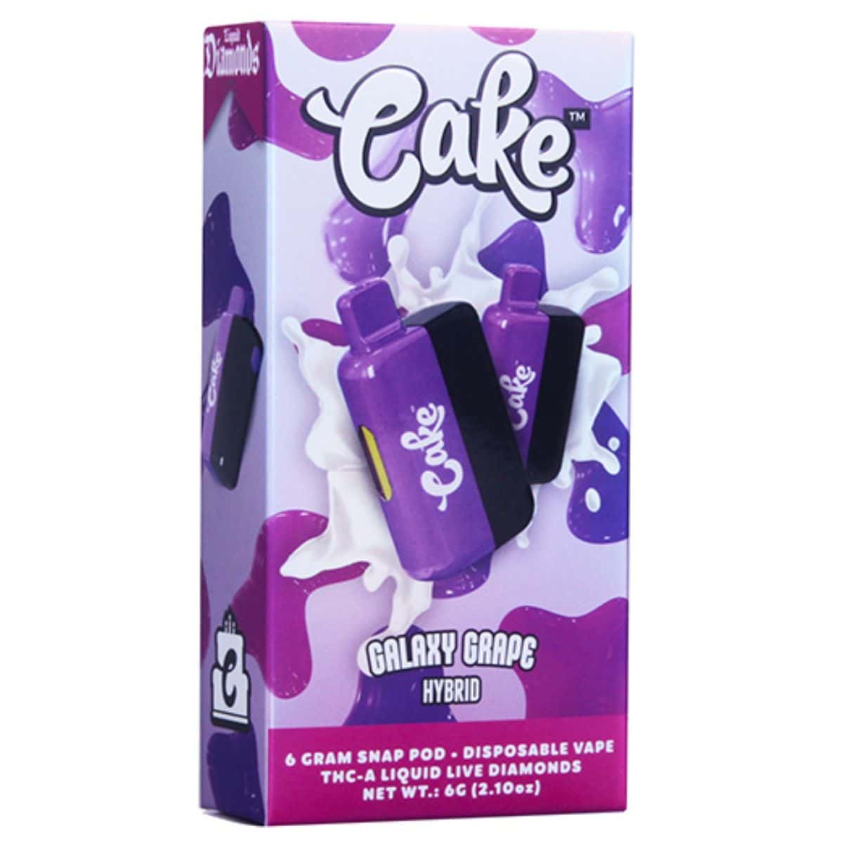 Cake THCa Liquid Live Diamonds Snap Pod Disposable 6g alt super store