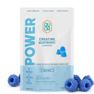 QUOR Power Creatine Gummies 60pc - Blue Razz