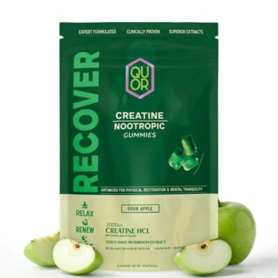 QUOR Recover Creatine Gummies 60pc - Sour Apple